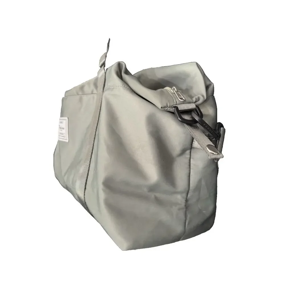 Weekender Travel Bag Carry-On Gym Duffel Large Capacity Wet Dry Separation Gray